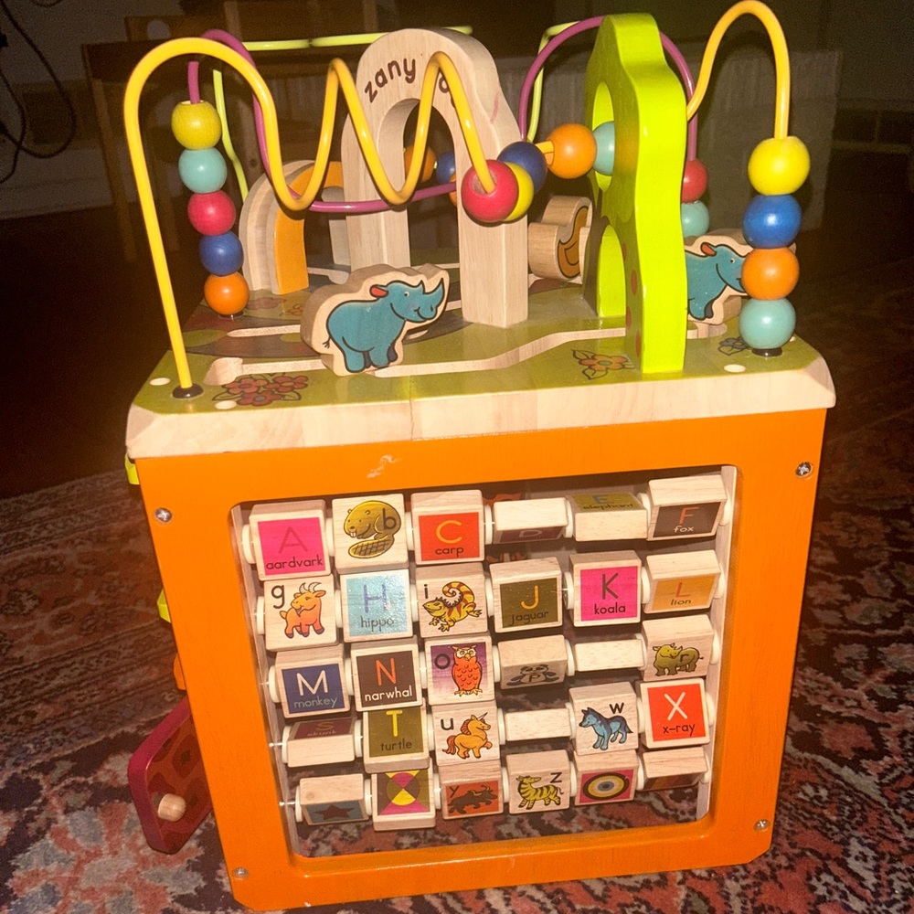 B Toys Zany Zoo- wooden block toy